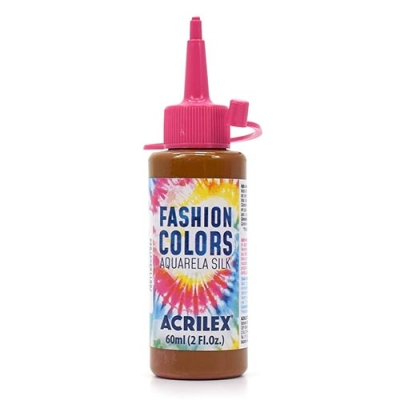 TINTA FASHION COLORS AQUARELA SILK 60ML - PERFEITA PARA TIE DYE (539 SIENA NATURAL)