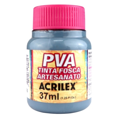 TINTA PVA ACRILEX 37ML (574 CINZA LUNAR)