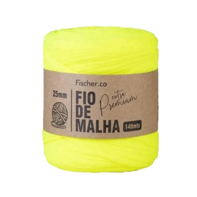 FIO DE MALHA EXTRA PREMIUM FISCHER 140M (81 AMARELO NEON ESPECIAL)