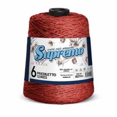 BARBANTE PREDILETTO Nº 6 600g - SUPREMO FIOS (117 TELHA)