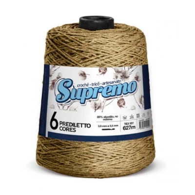 BARBANTE PREDILETTO Nº 6 600g - SUPREMO FIOS (17 MOSTARDA)