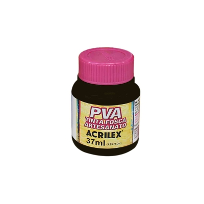 TINTA PVA ACRILEX 37ML (520 PRETO)