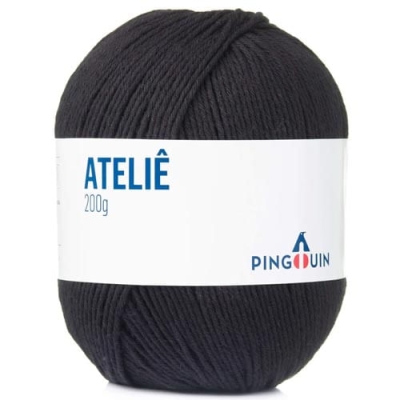 LINHA PINGOUIN ATELIÊ 200g (9990 PRETO)