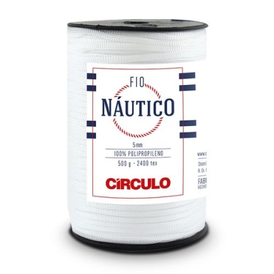 FIO NÁUTICO CÍRCULO 5MM 500G (8001 BRANCO)