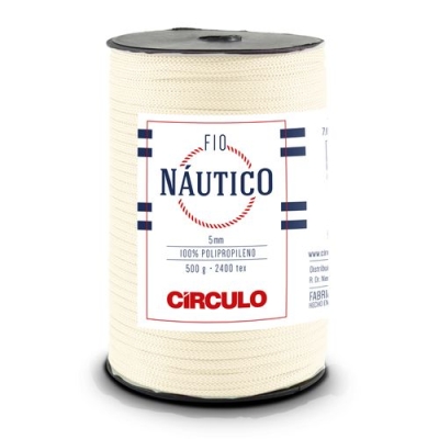 FIO NÁUTICO CÍRCULO 5MM 500G (1074 CREME)