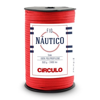 FIO NÁUTICO CÍRCULO 5MM 500G (3402 VERMELHO CÍRCULO)