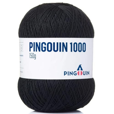 LINHA PINGOUIN 1000 150g (100 PRETO)