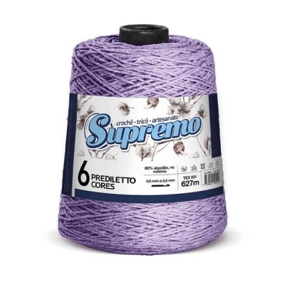 BARBANTE PREDILETTO Nº 6 600g - SUPREMO FIOS (23 LILAS)