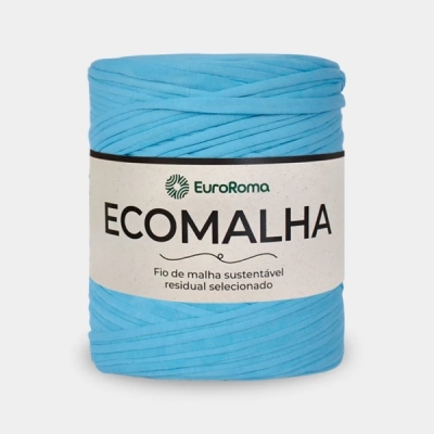 FIO DE MALHA EUROROMA ECOMALHA 140m (TONS DE AZUL CLARO)