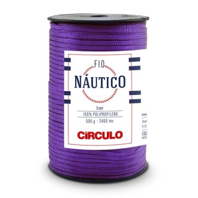 FIO NÁUTICO CÍRCULO 5MM 500G (6290 PÚRPURA)