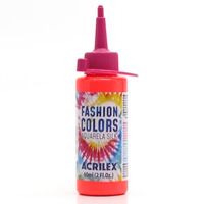 TINTA FASHION COLORS AQUARELA SILK 60ML - PERFEITA PARA TIE DYE (103 VERMELHO)