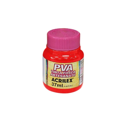 TINTA PVA ACRILEX 37ML (508 VERMELHO ESCARLATE)