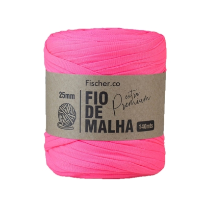 FIO DE MALHA EXTRA PREMIUM FISCHER 140M (80 ROSA NEON ESPECIAL)