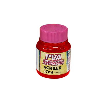 TINTA PVA ACRILEX 37ML (541 VERMELHO FOGO)