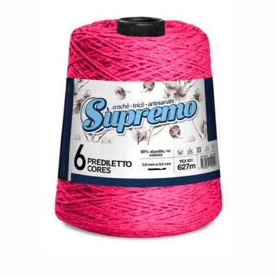 BARBANTE PREDILETTO Nº 6 600g - SUPREMO FIOS (13 PINK)